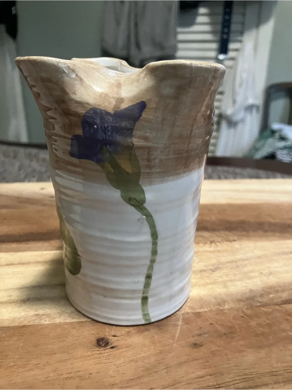 Handpainted Ceramic Studio Pottery Vase